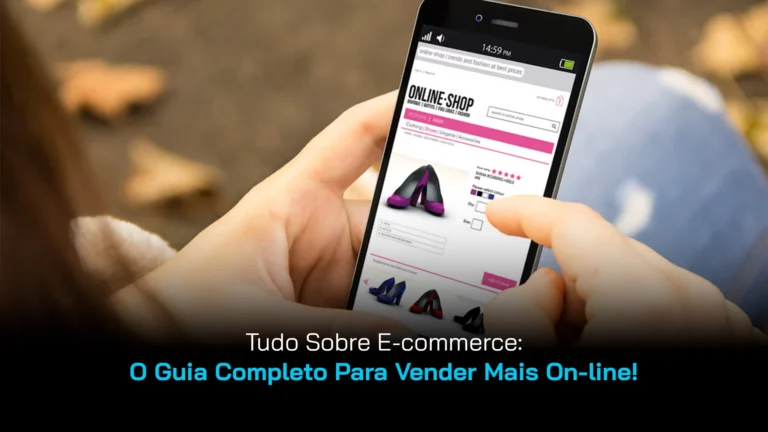 Interface de um e-commerce na tela de um celular