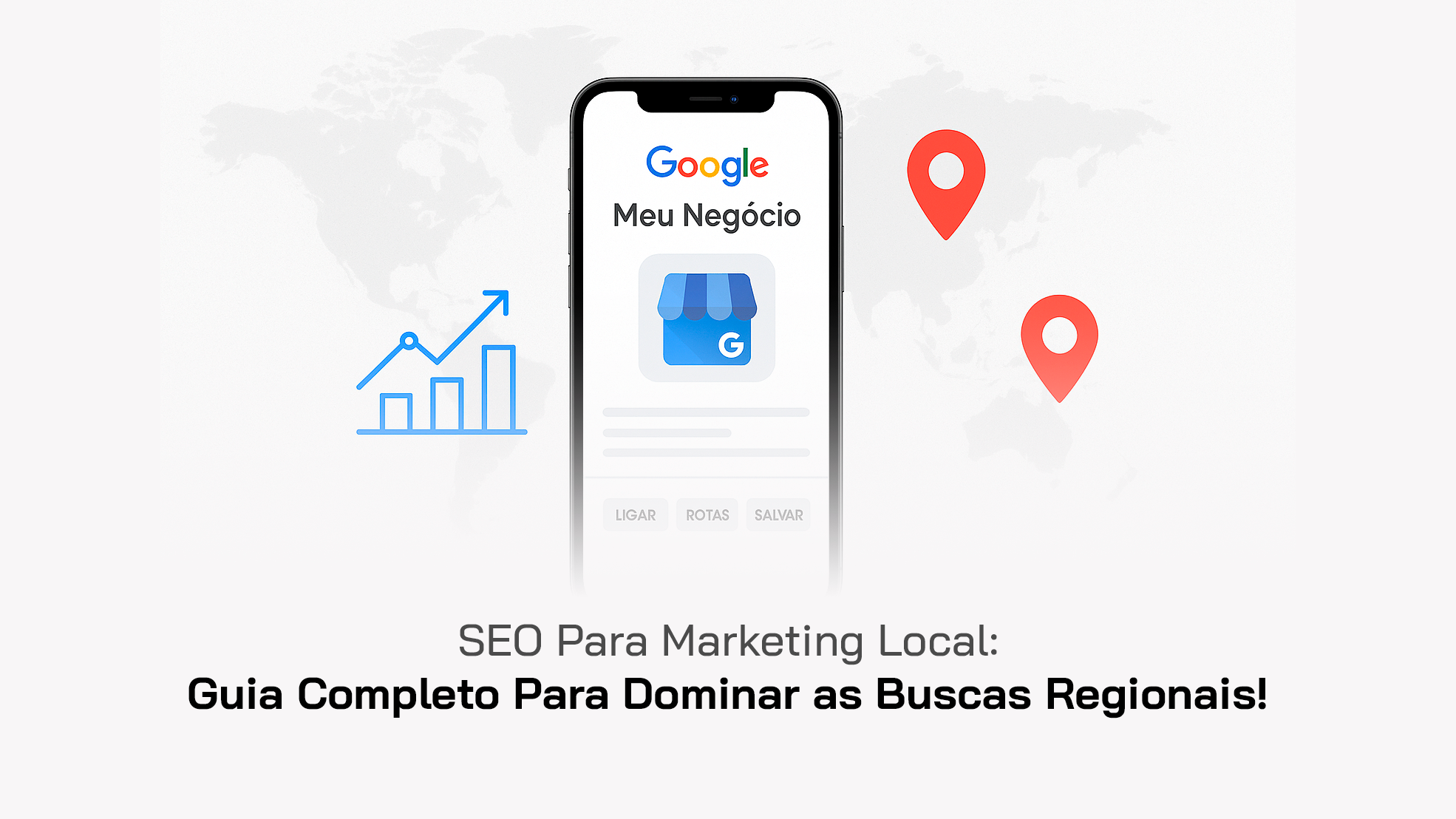 Interface do Google Meu Negócio na tela de celular