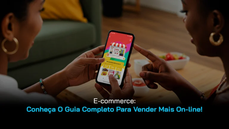 Duas mulheres olhando um e-commerce na tela do celular