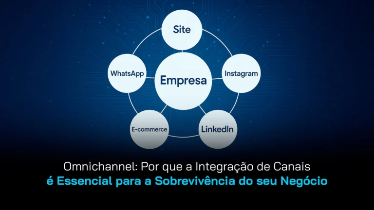 Infográfico com a palavra empresa no centro e, o redor, as palavras site, e-commerce, whtasapp, instagram, linkedin