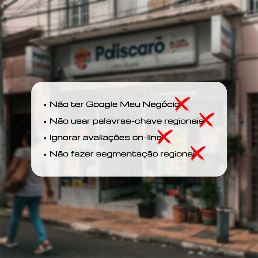 Checklist do que não fazer para ser encontrado com marketing local