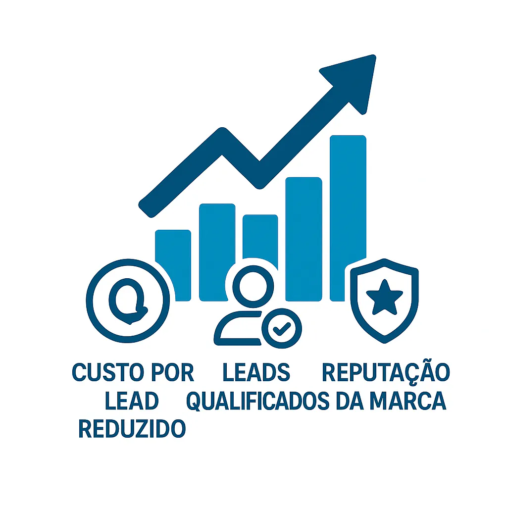 Gráfico de crescimento com uma seta pra cima